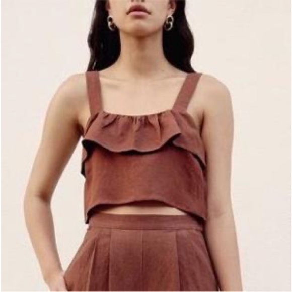 First Rite Ruffle Tank Top size Small. - Picture 11 of 11